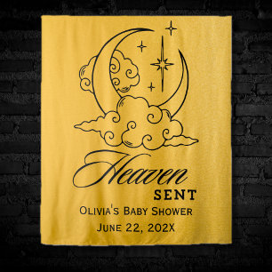 Tenture Ciel Envoyé Lune Étoiles Baby Shower