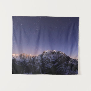 Tenture Ciel étoilé au-dessus des montagnes