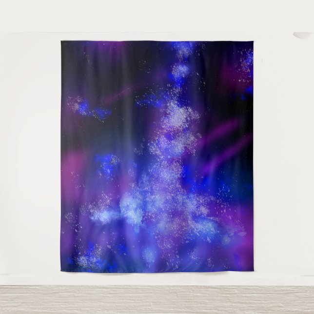 Tenture Ciel nocturne bleu Sapphire (Devant)