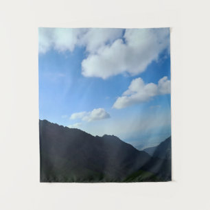 Tenture Cimes des Carpates sous un ciel bleu – Photographi