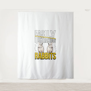 Tenture Citation De Lapin Facilement Distraite Par Les Lap