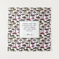 Citation Rumi Inspirationnelle Art Arbre Abstrait