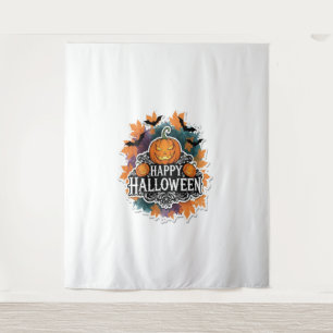 Tenture Citations amusantes et Éffrayantes d'Halloween Hap