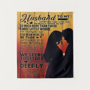 Tenture Citations D'Amour À Mon Mari, Décor À La Maison