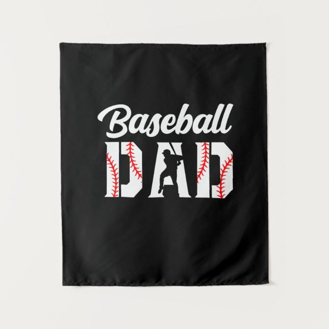Tenture Citations de grand-père | Papa de baseball (Devant)