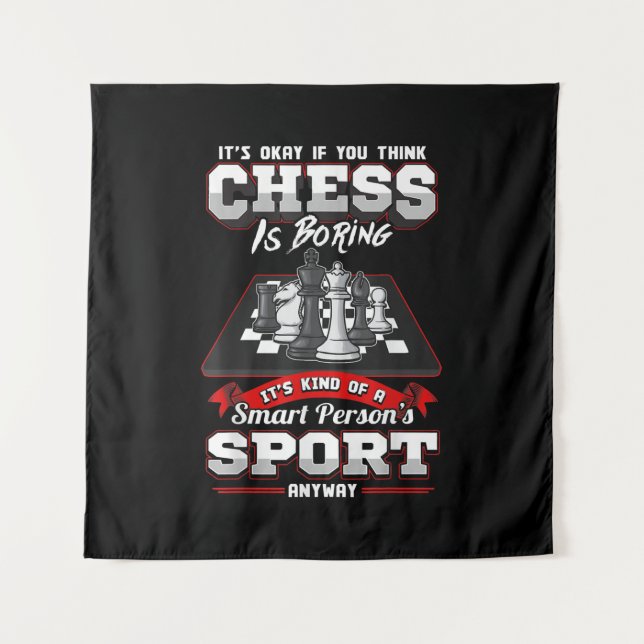 Tenture Citations drôles d'échecs humour dictons (Devant)