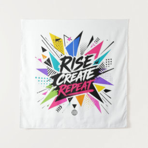 Tenture Citer Créer Répéter Citation Motivationnelle Inspi