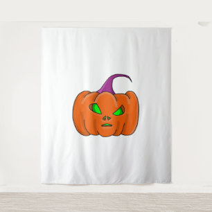 Tenture Citrouille Alien Halloween