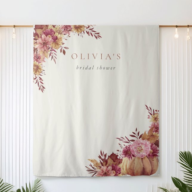 Tenture Citrouille d'automne et Fleurs sauvages d'automne (Créateur téléchargé)