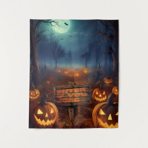 Tenture Citrouille effrayante de l'Halloween