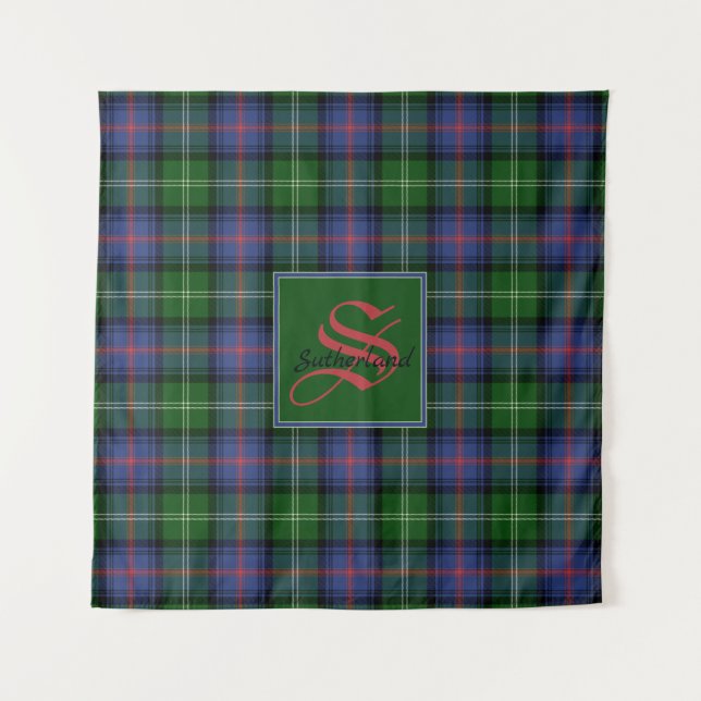 Tenture Clan Sutherland Tartan (Devant)