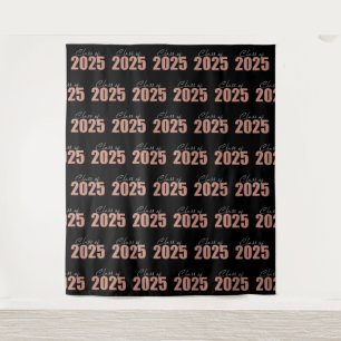 Tenture Classe de Parties scintillant d'or rose de 2025 Ph