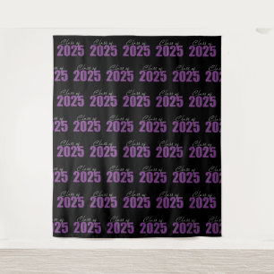 Tenture Classe de Parties scintillant violet de 2025 Photo