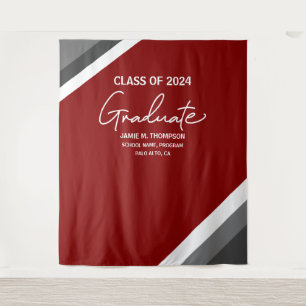 Tenture Classe Red White Grey de 2024