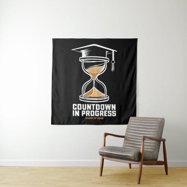 Tenture Classe supérieure de 2025 Compte à rebours pour le (En situation)