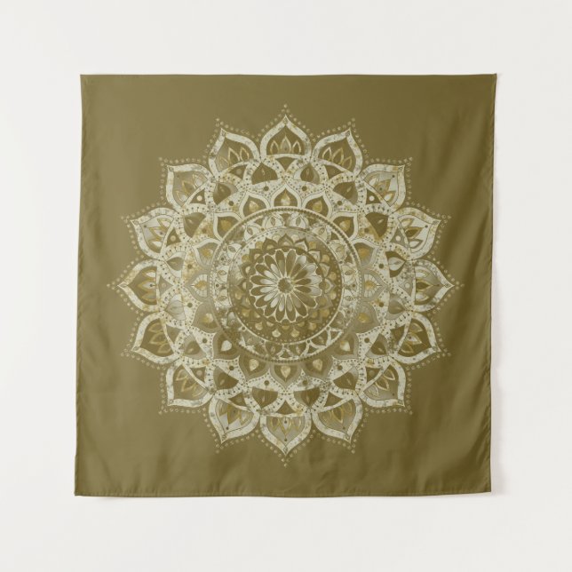 Tenture Classique Mandala Inde Style 4 (Devant)