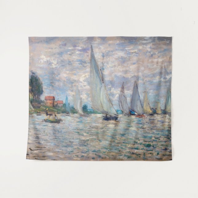 Tenture Claude Monet - Bateaux Regatta à Argenteuil (Devant (Horizontal))