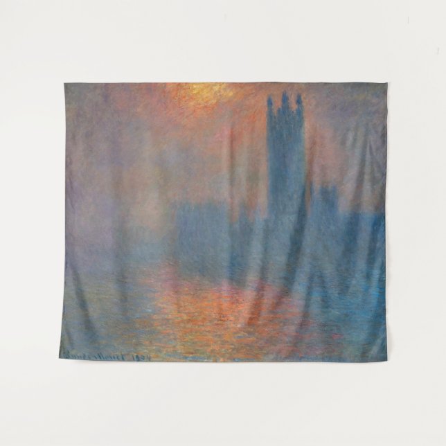 Tenture Claude Monet - Chambres du Parlement Londres (Devant (Horizontal))