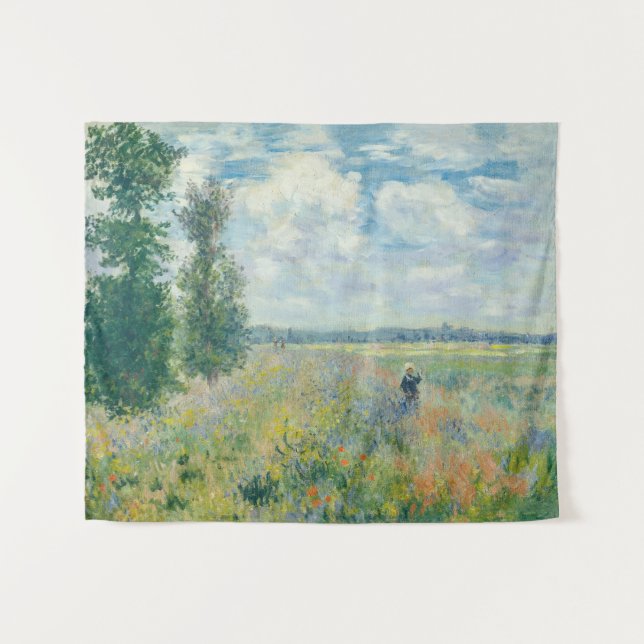 Tenture Claude Monet - Champs de pavot près d'Argenteuil ( (Devant (Horizontal))