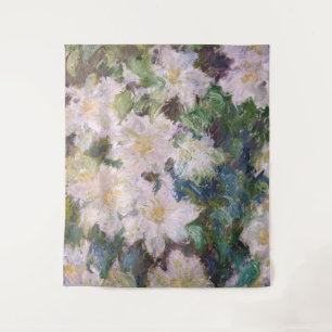 Tenture Claude Monet - Clematis blanc