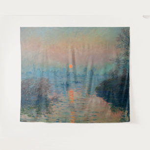 Tenture Claude Monet - Coucher de soleil sur la Seine à La