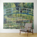 Tenture Claude Monet - Etang Lily et Pont Japonais<br><div class="desc">L'étang Lily et le pont japonais / Le Bassin aux nympheas - Claude Monet,  1899</div>
