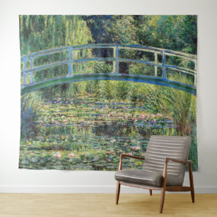 Tenture Claude Monet - Etang Lily et Pont Japonais