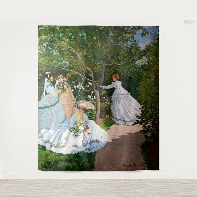 Tenture Claude Monet - Femmes dans le jardin (Devant)