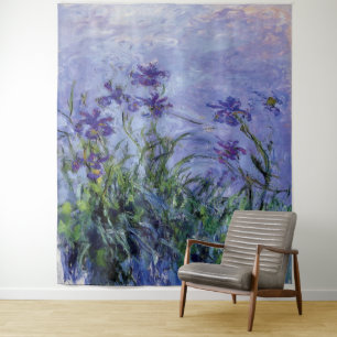 Tenture Claude Monet Lilac Irises