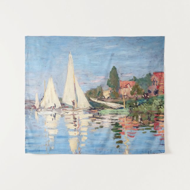 Tenture Claude Monet - Regattas à Argenteuil (Devant (Horizontal))