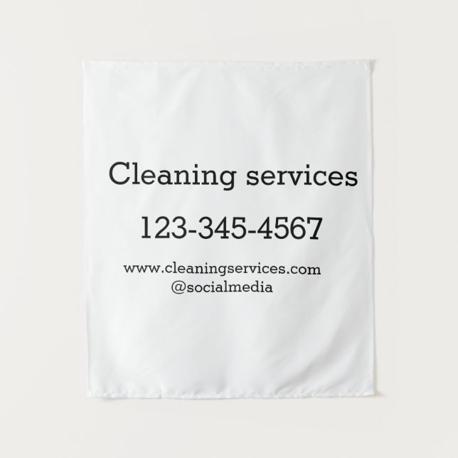 Tenture Cleaning services add number website email address (Devant)