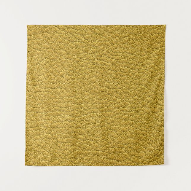 Tenture Closeup en cuir jaune (Devant)