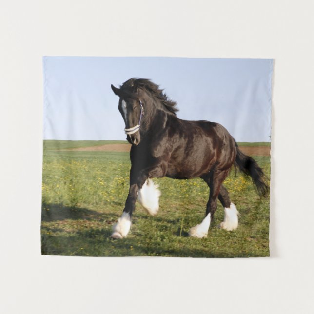 Tenture Clydesdale Horse (Devant (Horizontal))