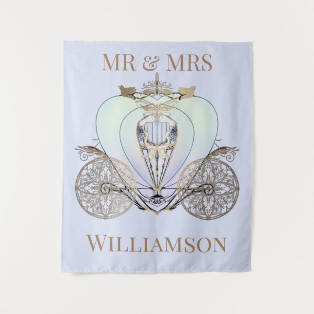 Tenture Coach Fairytale sur mesure (Devant)