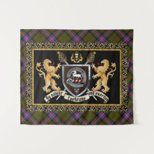 Tenture Cochrane Clan Badge & Motto avec Lions