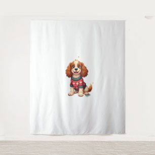 Tenture Cocker Spaniel Snowflake chien brillant