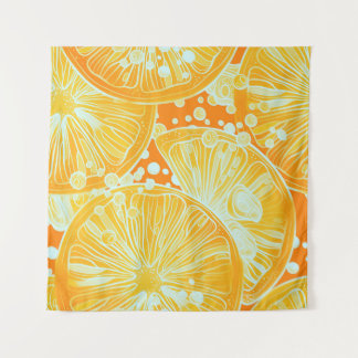 Tenture Cocktail Citrus : Motif d'eau étincelante