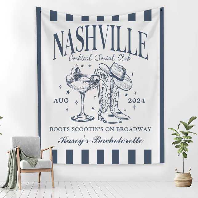 Tenture Cocktail sur mesure Nashville Bachelorette Rodeo (Créateur téléchargé)
