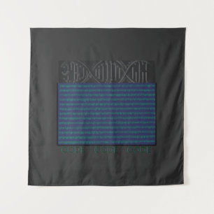 Tenture code génétique, génie génétique, hélice génétique