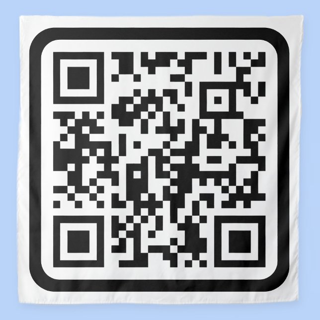 Tenture Code QR moderne éditable | Noir Blanc ou toute cou (Créateur téléchargé)