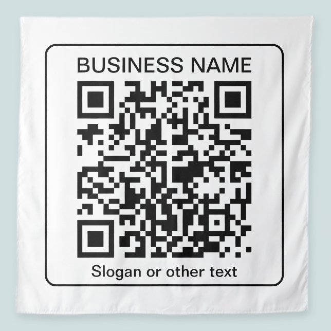 Tenture Code QR numérisable modifiable + votre nom d'entre (Créateur téléchargé)