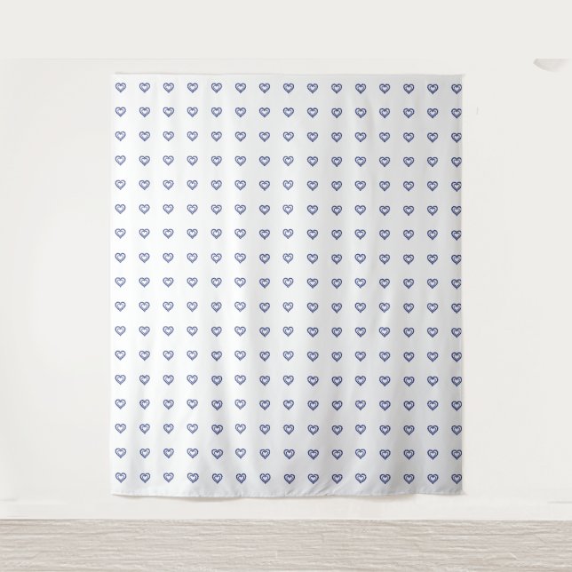 Tenture Cœur de Saphir Bleu (Devant)