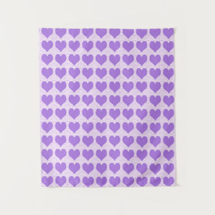 Tenture Cœurs violets