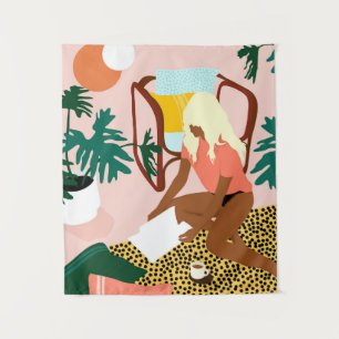 Tenture Coin de lecture chic