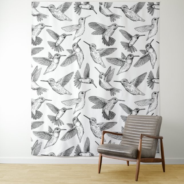 Tenture Colibri (En situation)