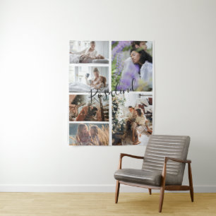 Tenture Collage de 5 photos personnalisées sur Instagram a