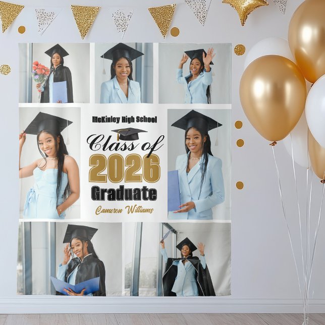 Tenture Collage de photos de la soirée de remise des diplô (Créateur téléchargé)