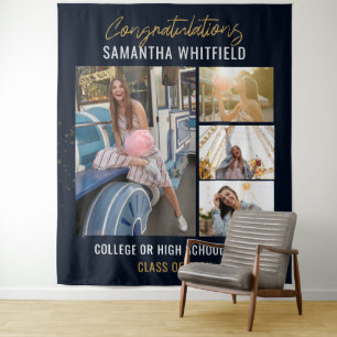 Tenture Collage photo de remise de diplômes 2026 Photoboot