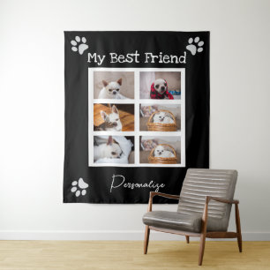 Tenture Collage photo personnalisé de votre chien de compa