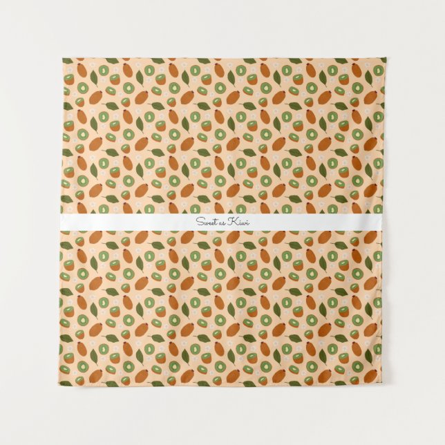 Tenture Collection de Motifs de paniers de fruits - Kiwi (Devant)